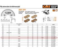 CMT Orange Tools - Disco para sierras circulares de inglete 216/30 mm Z48 WZ/ATB -5°