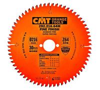CMT | Disco de sierra para madera, para sierras circulares de inglete, diámetro 216/30 mm, Z64, WZ/ATB, -5°.