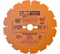 CMT ITK | Disco de sierra diamantado para paneles de fibra de cemento, diámetro 250/30 mm, grado Z16
