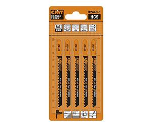 CMT JT118B-5 5 Jig Saw Blades HCS 100 x 4 x 6tpi (Wood/Curve/Raw)