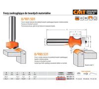 Cmt orange tools 980.531.11 fresa para canto antigoteo para materiales