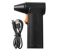 CNANRNANC 1 soplador turbo sin escobillas con potente flujo de aire de 11000 rpm y control continuo, batería recargable de 2600 mAh, diseño compacto y ligero en negro para coche,