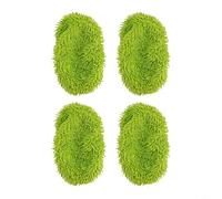 CNANRNANC Almohadillas lavables de microfibra para barredora Swiffer, recambios reutilizables en seco y húmedo con chenilla para el cuidado del piso en el hogar, 10 piezas opción azul (4 unidades