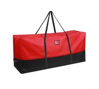 CNANRNANC Bolsa grande de almacenamiento para árbol de Navidad de 122 x 56 cm, contenedor de corona 600D, organizador de decoración navideña resistente a la intemperie con asas resistentes para
