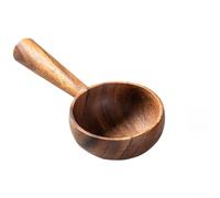 CNANRNANC Cucharón grande de madera hecho a mano con diseño minimalista moderno para servir fofo, fideos de arroz y gachas de avena en la cocina o comedor (B)