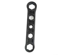 CNANRNANC Llave hexagonal de radiador de plástico, herramienta de instalación versátil para válvulas de calefacción, diseño ligero de larga duración para proyectos de bricolaje, color negro, 1 unidad