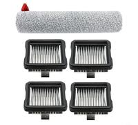 CNANRNANC Rodillos de microfibra de sellado térmico y filtros HEPA para arandelas de suelo Midea S60 S60 Pro Ultra, kit de piezas de repuesto para mantenimiento de limpieza profunda (5 piezas)