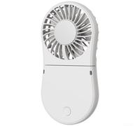 CNANRNANC Ventilador Plegable con Hielo 4 Niveles USB Portátil(Ice pack version White)