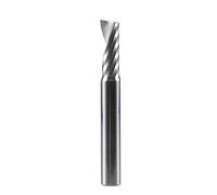 CNC Grabado Router V Bit, Fresa de extremo de carburo en espiral de una sola flauta, vástago de 3,175/4/6 mm, varios tamaños for madera y aluminio(SP1F-D4.0-L22)