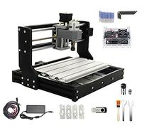 CNCTOPBAOS CNC 3018-PRO - Kit de enrutador de madera de 3 ejes USB DIY Mini grabador fresado máquina de grabado cortador plástico acrílico PCB PVC tallado GRBL Control 300 x 180 x 45 mm