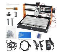 CNCTOPBAOS Máquina de grabado CNC 3018-PRO mejorada de 300 x 180 x 45 mm con interruptores de límite, E-Stop, husillo de 10000 rpm para madera, acrílico, PCB, aluminio, escritorio, bricolaje, mini