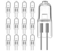 CNMTCCO Bombillas halógenas G4 12 V 20 W, paquete de 12, bombillas de 2 pines, blanco cálido 2700 K, regulables, sin parpadeo