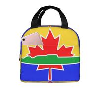 CNTDBU Thunder Bay Flag - Lonchera térmica con forro de aluminio, lonchera impermeable para el trabajo
