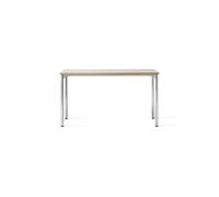 Audo Copenhagen Mesa de conferencia Co Table 140x70cm Chrome. laminate creme