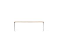 Audo Copenhagen Mesa de conferencia Co Table 240x100cm Chrome. laminate creme