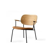 Co Sillón Asiento Tapizado Dakar 0250 con Respaldo y Reposabrazos de Roble Natural