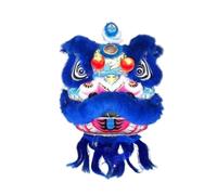 Coal2ToalPW Cabeza de danza del león tradicional china, accesorio de danza del dragón de seda hecho a mano
