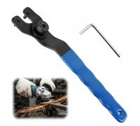 coalwop Llave ajustable de la amoladora de ángulo 8-48mm con Llave Allen para amoladoras angular y 2 mandriles roscados con amoladora angular Brida externa para amoladora angulars 4''5''6''7''9''