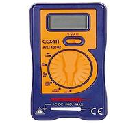 COATI - Multimetro Digital, Polimetro Profesional Electrónico, Tester Adecuado para Electricistas, Incluye Pantalla LCD, Juego de Punteras, Funda para Transporte y Pila A23 de 12V (incluida)