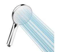 Cobbe Cabezal de Ducha de Alta Presión con 3 Modos, Ahorro de Agua, Alcachofa de ducha Grande y Potente para Baja Presión de Agua, Cromo/Blanco