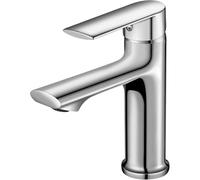 Cobbe Grifo de Baño para Baño, Grifo de Lavabo, Grifo de Ahorro de Agua para Agua Fría y Caliente (Cromo)