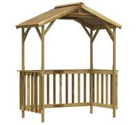 Cobertizo De Barbacoa Madera Pino Impregnada 163,5x93x210 Cm Vidaxl