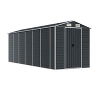 Cobertizo De Jardín Acero Galvanizado Antracita 191x555x198 Cm Vidaxl