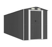 Cobertizo De Jardín Acero Galvanizado Antracita 192x606x223 Cm Vidaxl