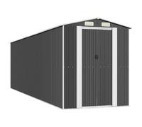 Cobertizo De Jardín Acero Galvanizado Antracita 192x689x223 Cm Vidaxl