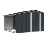 Cobertizo De Jardín Acero Galvanizado Antracita 277x279x179 Cm Vidaxl