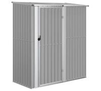 Cobertizo De Jardín Acero Galvanizado Gris 180,5x97x209,5 Cm Vidaxl