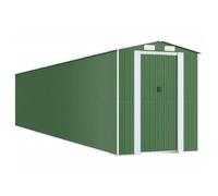 Cobertizo De Jardín Acero Galvanizado Verde 192x1021x223 Cm Vidaxl