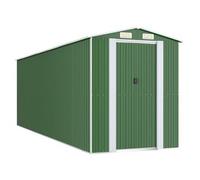 Cobertizo De Jardín Acero Galvanizado Verde 192x606x223 Cm Vidaxl