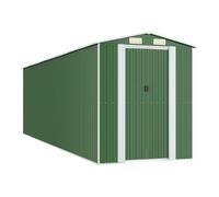 Cobertizo De Jardín Acero Galvanizado Verde 192x689x223 Cm Vidaxl