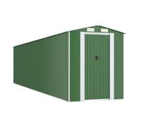 Cobertizo De Jardín Acero Galvanizado Verde 192x855x223 Cm Vidaxl
