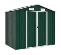 Cobertizo De Jardín Acero Galvanizado Verde 205x129x183 Cm Vidaxl