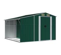 Cobertizo De Jardín Acero Galvanizado Verde 277x279x179 Cm Vidaxl