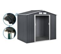 Cobertizo De Jardín Metálico De 5,29 M² Con Canalón