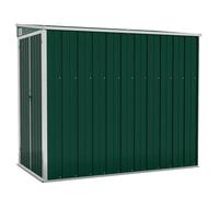 Cobertizo De Jardín Pared Acero Galvanizado Verde 118x194x178cm Vidaxl