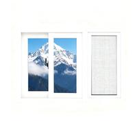 Cobertizo deslizante de aluminio de 23 x 24 pulgadas de repuesto para casas y baños, ideal para pollo, diseño blanco
