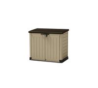 Keter Store It ARC - Cobertizo de Jardín Exterior, Capacidad 1200 litros, Color Topo y Beige