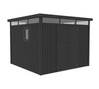 Cobertizo metálico Falun para herramientas 2,9 x 2,9 m CoverTech antracita