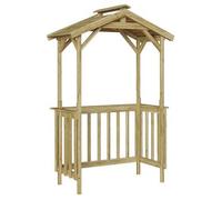vidaXL Cobertizo para Barbacoa Madera de Pino impregnada
