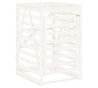 Cobertizo para cubos de basura madera pino blanco 84x90x128,5cm