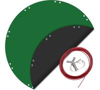Cobertura para piscina Wiltec, redonda, diámetro 520 cm, 200 g/m², lona de protección resistente a los rayos UV, cubierta para piscina 2 en 1 para verano e invierno, color /verde