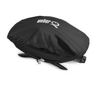 Weber Funda Premium para serie Q200 / 2000, transpirable, resistente a los rayos UV y al agua, protección contra condiciones climáticas, cierre de velcro para fijación - Negro (7118)