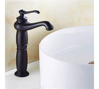 Cobre De Sección Alta Oro Antiguo Plata Mezclador De Agua Fría Grifo De Cocina Grifo De Fregadero De Baño Cerámica Monomando Monomando Monomando Monomando,Negro B