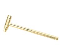 Cobre Dorado Martillo Multiusos con Destornilladores Interiores Pequeño | Diseño Desmontable y Antideslizante, para Reparaciones Ligeras y Banco de Relojero, Mango Moleteado