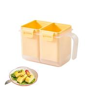 Cocedor De Huevos Para Microondas,Vaso Para Omelette De Doble Compartimento - Escalfador De Huevos Al Microondas - Para Desayunos Y Tortillas Preparar Comidas En El Hogar Y Cocina
