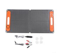 Coche para cargador de batería de 80 W, panel solar, 12 V, abrazadera para batería